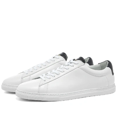 Shop Zespà Zespa Zsp4 Apla Nappa Sneaker In White