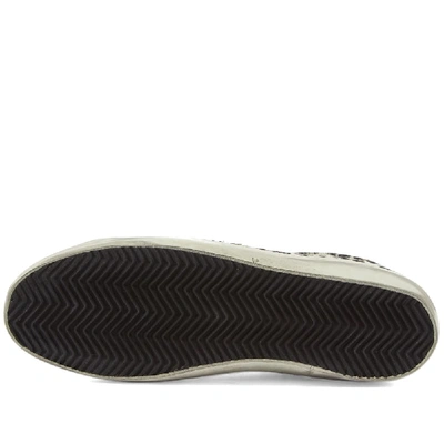 Shop Golden Goose Superstar Leopard Horsy Leather Heel Sneaker In White