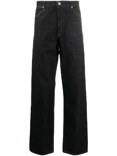 Shop Jil Sander High-rise Wide-leg Jeans In Blue