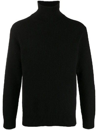 Shop Laneus Roll-neck Sweater In Black