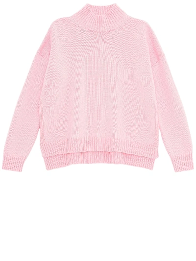 Shop Ganni Wool Sweater Pink