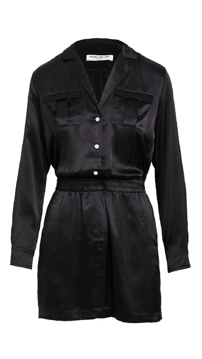 Shop Amanda Uprichard Felix Silk Dress In Black