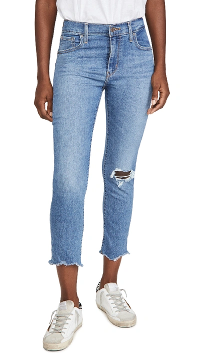 Shop Levi's 724 High Rise Straight Crop Jeans In New York Y'all