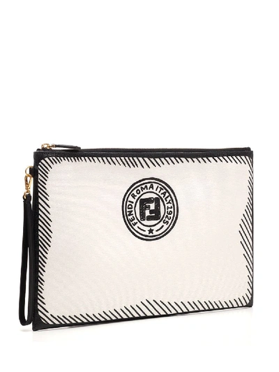 Shop Fendi White Pouch