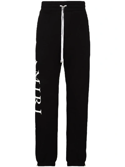 Shop Amiri Logo-print Track Pants In Black