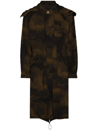Shop A-cold-wall* Camouflage Print Coat In Multicolour