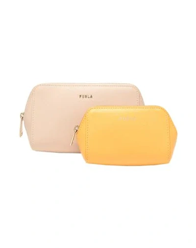 Shop Furla Beauty Cases In Yellow