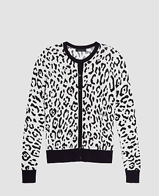 ann taylor leopard cardigan