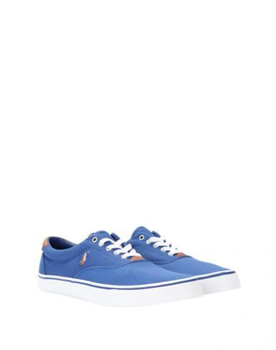 Shop Polo Ralph Lauren Sneakers In Blue