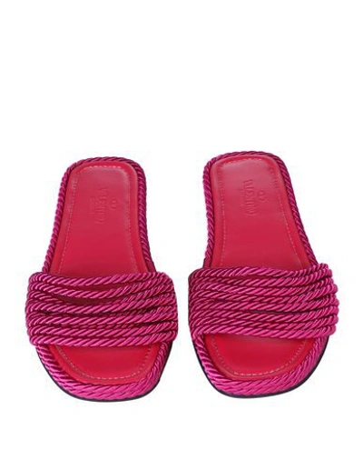 Shop Valentino Sandals In Fuchsia
