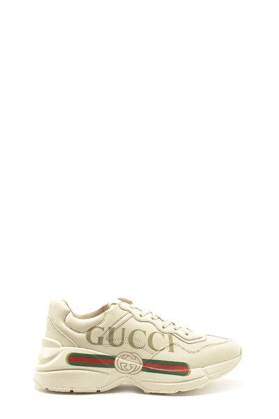Shop Gucci Rhyton Shoes In White