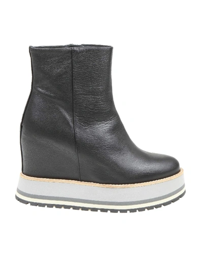 Shop Paloma Barceló Paloma Barcelo Ankle Boot Arles With Wedge And Black Color
