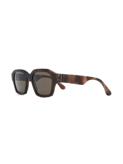 Shop Mykita X Maison Margiela Raw Sunglasses In Brown