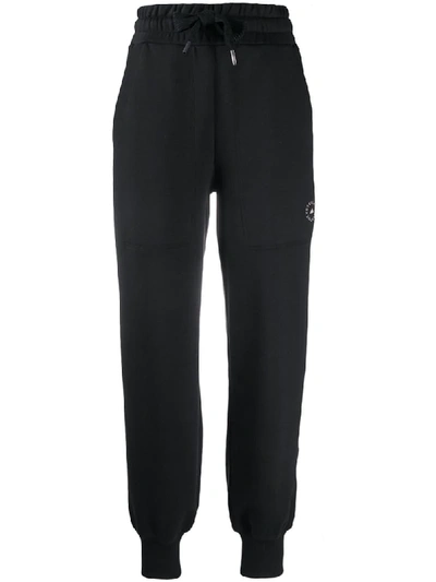 Adidas By Stella Mccartney Logo-print Drawstring Track Pants In Black |  ModeSens
