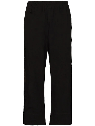 Shop By Walid Jeremy Cropped Trousers In Black