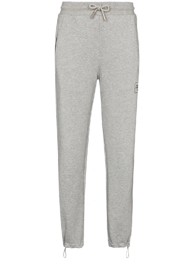 Shop Opening Ceremony Small Box Logo-patch Track Pants In Grey