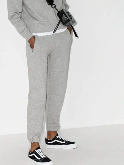 Shop Opening Ceremony Small Box Logo-patch Track Pants In Grey