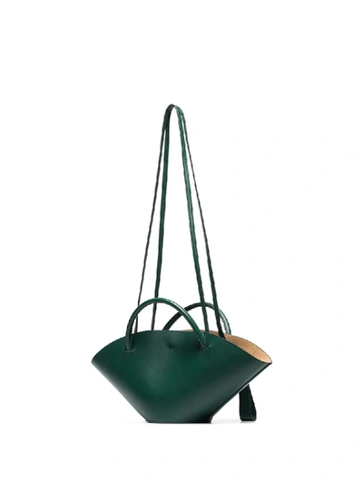 Shop Jil Sander Sombrero Small Tote Bag In Green