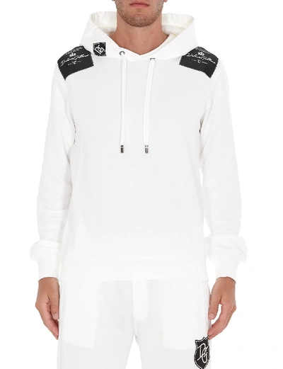 Shop Dolce & Gabbana Logo Hoodie In White