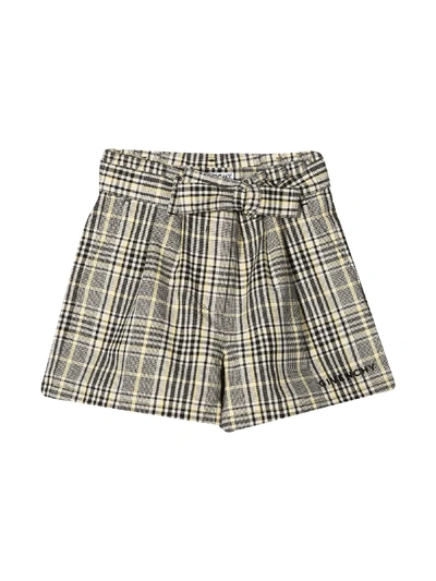 Shop Givenchy Checked Shorts Teen In Unica