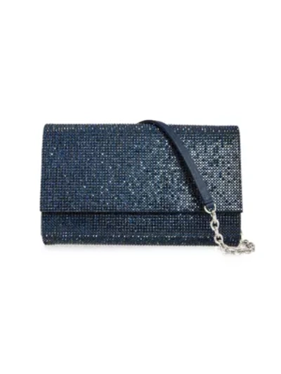 Shop Judith Leiber Fizzoni Crystal Clutch In Silver