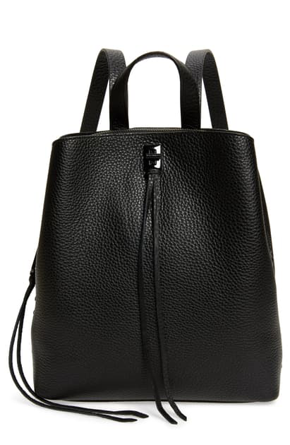 Rebecca Minkoff Medium Darren Leather Backpack In Black ...