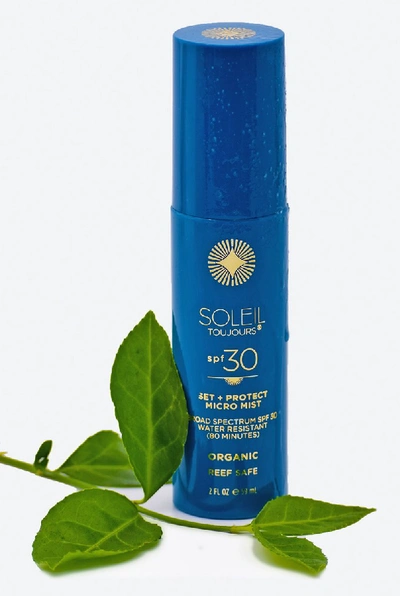 Shop Soleil Toujours Organic Set + Protect Micro Mist Spf 30