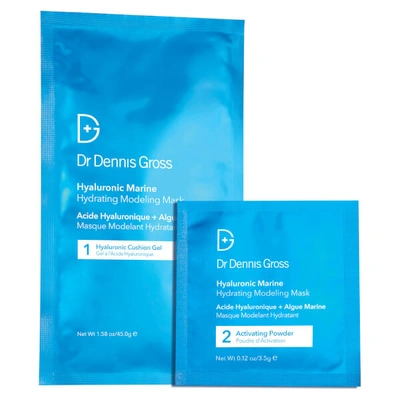 Shop Dr Dennis Gross Skincare Skincare Hyaluronic Marine Hydrating Modeling Mask (pack Of 4)
