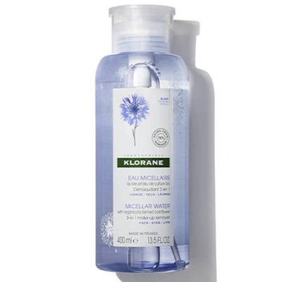 Shop Klorane Micellar Water With Organically Farmed Cornflower 3.3 Fl. oz