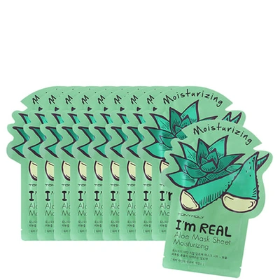 Shop Tonymoly I'm Real Sheet Mask Set Of 10 - Aloe (worth $30)