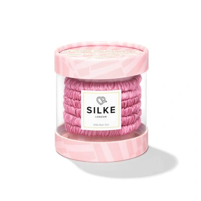 Shop Silke London Silke Hair Ties Blossom Powder - Pink