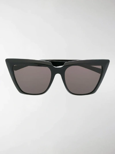 Shop Balenciaga Cat-eye Tinted Sunglasses In Black