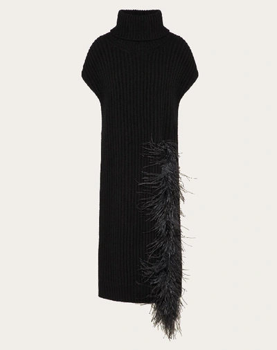 Shop Valentino Embellished Cashmere Wool Vest In Black