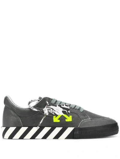 Shop Off-white Vulcanized Low-top Sneakers In Grey