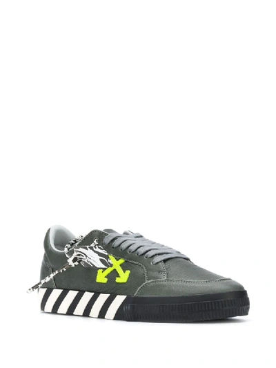 Shop Off-white Vulcanized Low-top Sneakers In Grey