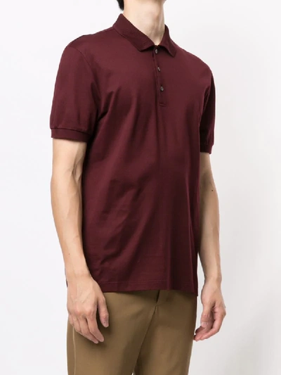 Shop Ferragamo Classic Polo Shirt In Red