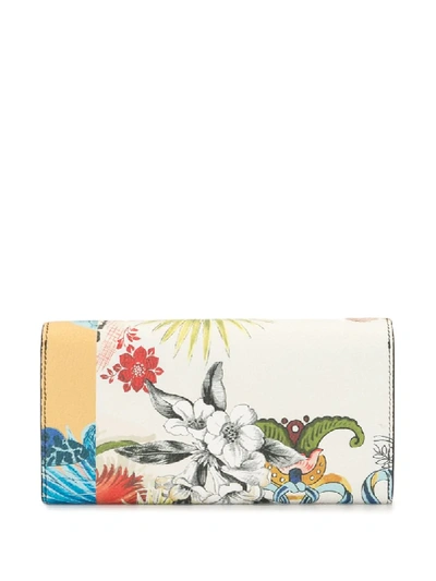 Shop Ferragamo Gancini Continental Wallet In Multicolour