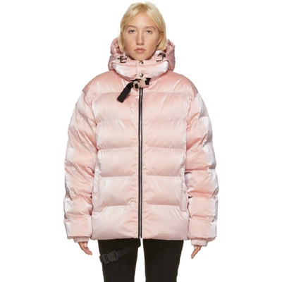 Shop Alyx 1017  9sm Pink Nightrider Puffer Jacket In Pnk0005 Gho