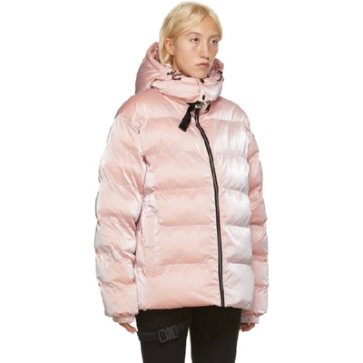 Shop Alyx 1017  9sm Pink Nightrider Puffer Jacket In Pnk0005 Gho