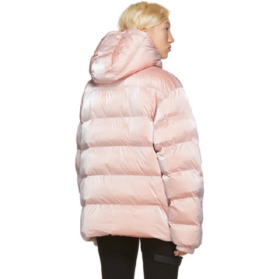 Shop Alyx 1017  9sm Pink Nightrider Puffer Jacket In Pnk0005 Gho