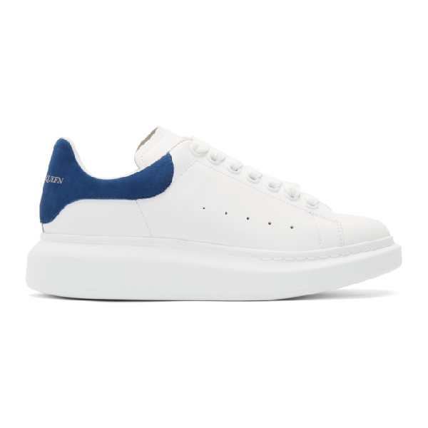 Suede-trimmed Leather Sneakers In White 