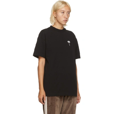 Shop Palm Angels Black Pxp T-shirt In Black/white