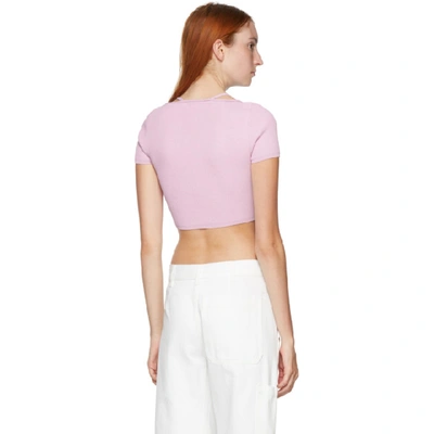 Shop Jacquemus Pink La Maille Lauris T-shirt In Light Pink