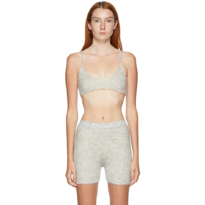 Shop Jacquemus Grey 'le Bandeau Valensole' Bra In Light Grey