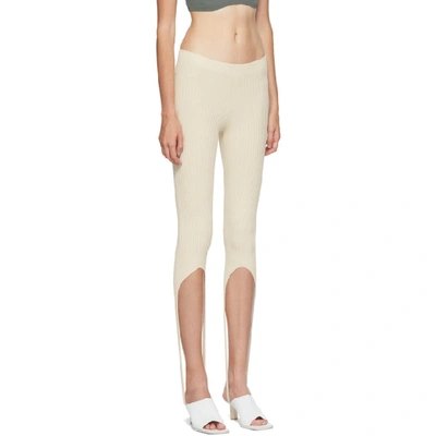 Shop Jacquemus Beige Le Collant Albi Leggings