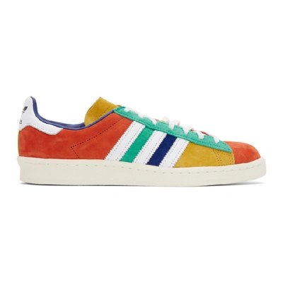 Shop Adidas Originals Multicolor Campus 80s Sneakers In Blu/wht