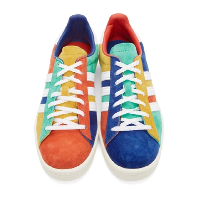 Shop Adidas Originals Multicolor Campus 80s Sneakers In Blu/wht