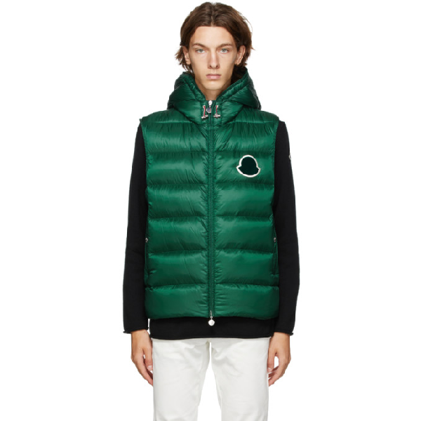 moncler green vest