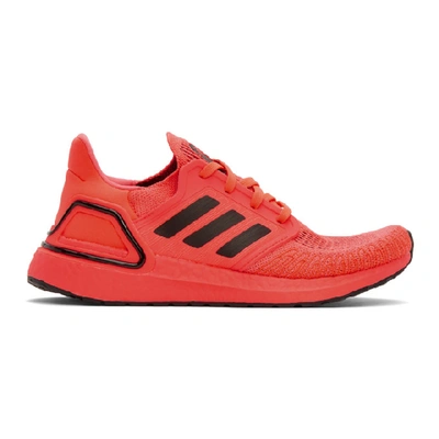 Shop Adidas Originals Pink Ultraboost 20 Sneakers In Pnk/blk