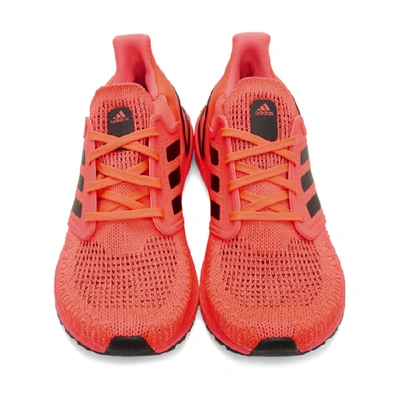 Shop Adidas Originals Pink Ultraboost 20 Sneakers In Pnk/blk